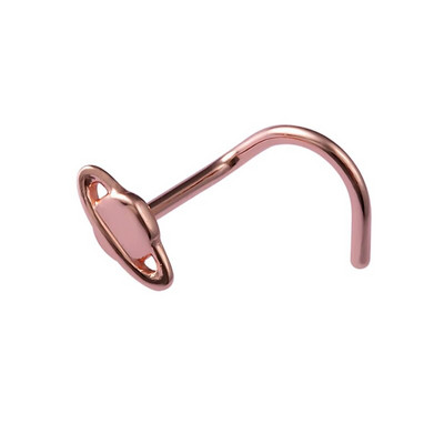 1 ΤΕΜ Δαχτυλίδια για τρύπημα μύτης 20G Ατσάλινο ράβδο μύτης διάφραγμα μύτης 5-σχήμα βίδες Καρφώματα μύτης Λεπτά κοσμήματα διάτρησης στη μύτη