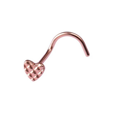 1 ΤΕΜ Δαχτυλίδια για τρύπημα μύτης 20G Ατσάλινο ράβδο μύτης διάφραγμα μύτης 5-σχήμα βίδες Καρφώματα μύτης Λεπτά κοσμήματα διάτρησης στη μύτη