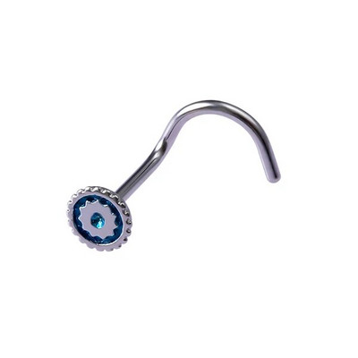 1 ΤΕΜ Δαχτυλίδια για τρύπημα μύτης 20G Ατσάλινο ράβδο μύτης διάφραγμα μύτης 5-σχήμα βίδες Καρφώματα μύτης Λεπτά κοσμήματα διάτρησης στη μύτη