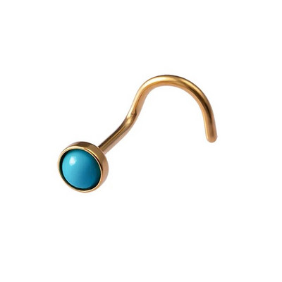 1 ΤΕΜ Δαχτυλίδια για τρύπημα μύτης 20G Ατσάλινο ράβδο μύτης διάφραγμα μύτης 5-σχήμα βίδες Καρφώματα μύτης Λεπτά κοσμήματα διάτρησης στη μύτη