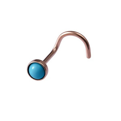 1 ΤΕΜ Δαχτυλίδια για τρύπημα μύτης 20G Ατσάλινο ράβδο μύτης διάφραγμα μύτης 5-σχήμα βίδες Καρφώματα μύτης Λεπτά κοσμήματα διάτρησης στη μύτη