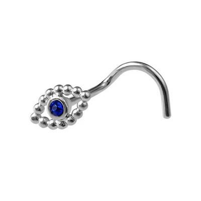 1 ΤΕΜ Δαχτυλίδια για τρύπημα μύτης 20G Ατσάλινο ράβδο μύτης διάφραγμα μύτης 5-σχήμα βίδες Καρφώματα μύτης Λεπτά κοσμήματα διάτρησης στη μύτη