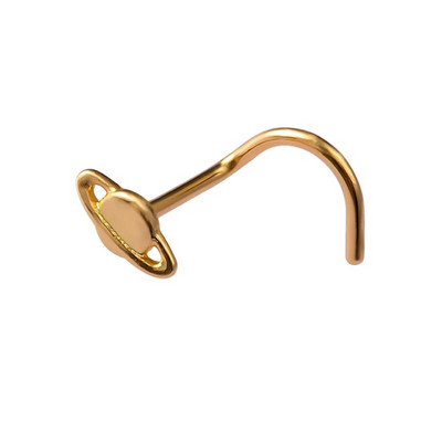 1 ΤΕΜ Δαχτυλίδια για τρύπημα μύτης 20G Ατσάλινο ράβδο μύτης διάφραγμα μύτης 5-σχήμα βίδες Καρφώματα μύτης Λεπτά κοσμήματα διάτρησης στη μύτη