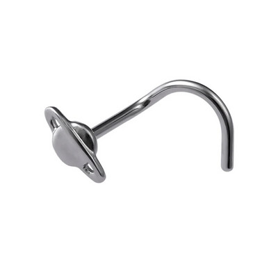 1 ΤΕΜ Δαχτυλίδια για τρύπημα μύτης 20G Ατσάλινο ράβδο μύτης διάφραγμα μύτης 5-σχήμα βίδες Καρφώματα μύτης Λεπτά κοσμήματα διάτρησης στη μύτη