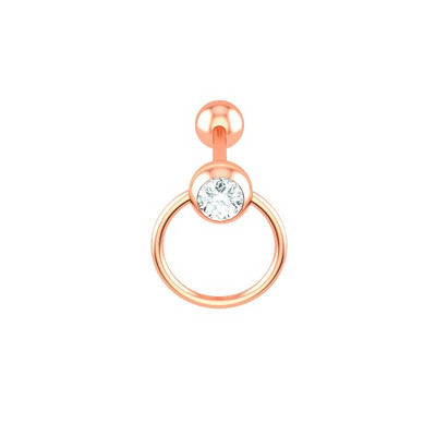 1-4db Nyelvgyűrűk Virág Stud Súly Piercing Rúd Rozsdamentes Acél Porc Fülbevaló Helix női Divat Testékszer 14G