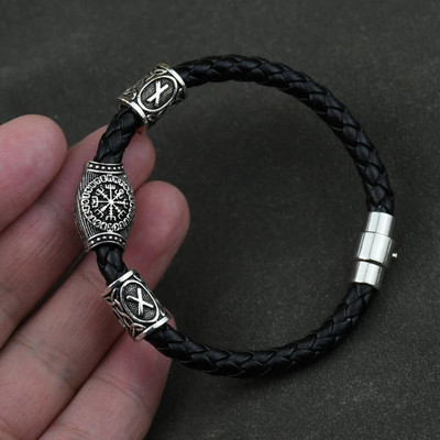 Accesorii vikingi rune runice margele bijuterii diy bărbați femei viking brățară decorare brățări cu farmece margele