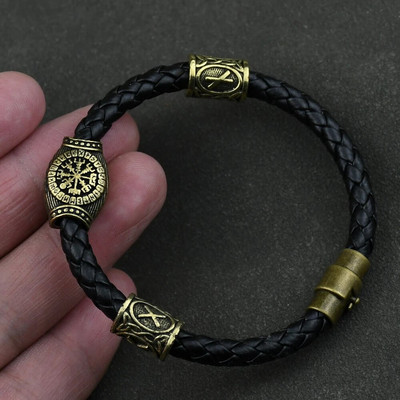 Accesorii vikingi rune runice margele bijuterii diy bărbați femei viking brățară decorare brățări cu farmece margele