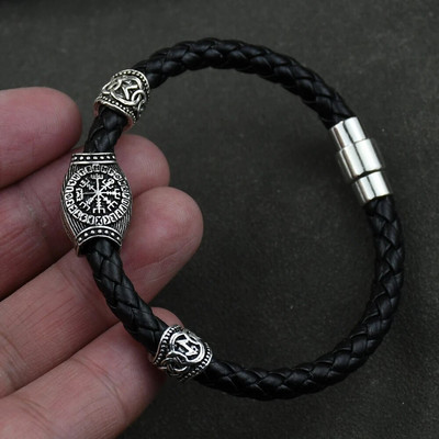 Accesorii vikingi rune runice margele bijuterii diy bărbați femei viking brățară decorare brățări cu farmece margele