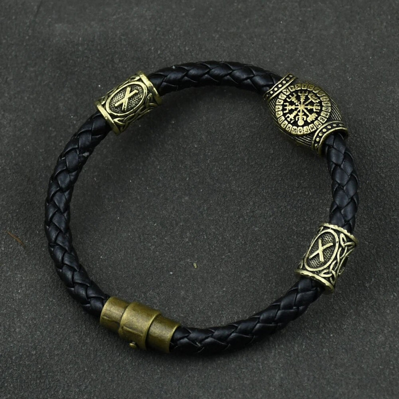 Accesorii vikingi rune runice margele bijuterii diy bărbați femei viking brățară decorare brățări cu farmece margele
