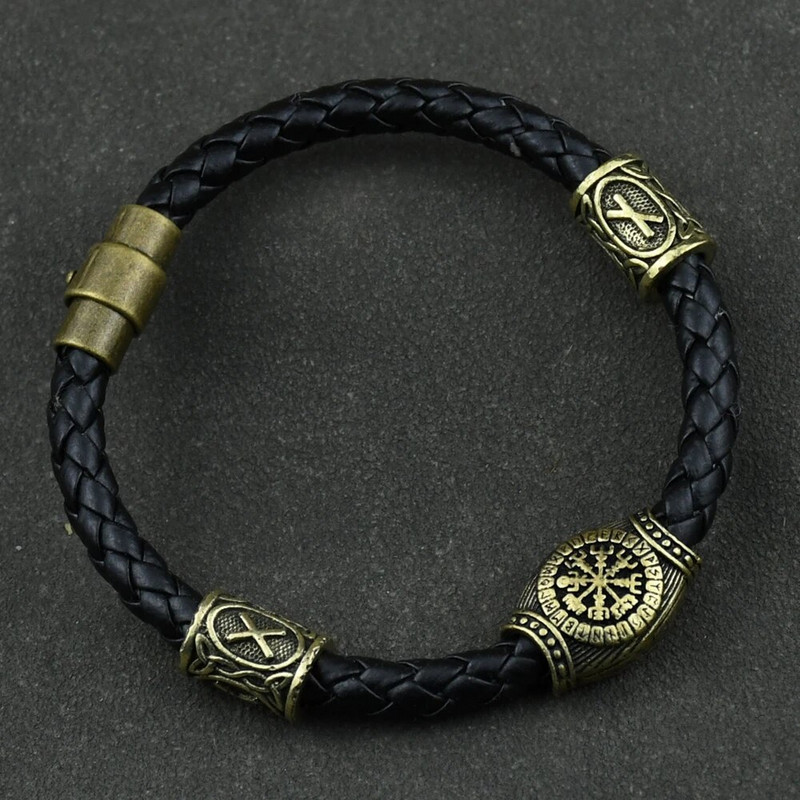 Accesorii vikingi rune runice margele bijuterii diy bărbați femei viking brățară decorare brățări cu farmece margele