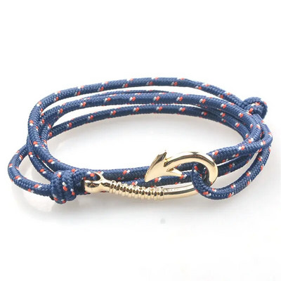 1 buc/lot Brățară de ancorare din oțel titan stil 30 frânghie de nailon Brățară și brățări colorate autentice pentru bărbați bijuterii cadou de modă 19 cm