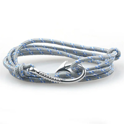 1 buc/lot Brățară de ancorare din oțel titan stil 30 frânghie de nailon Brățară și brățări colorate autentice pentru bărbați bijuterii cadou de modă 19 cm