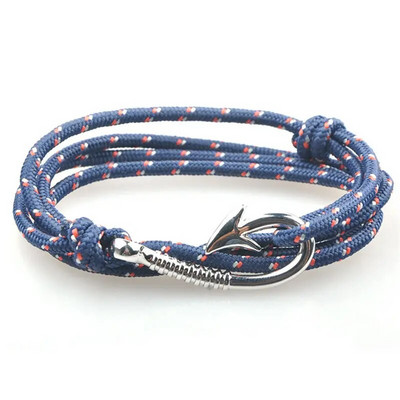 1 buc/lot Brățară de ancorare din oțel titan stil 30 frânghie de nailon Brățară și brățări colorate autentice pentru bărbați bijuterii cadou de modă 19 cm