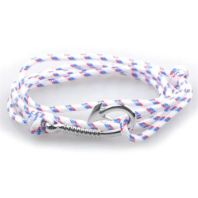 1 buc/lot Brățară de ancorare din oțel titan stil 30 frânghie de nailon Brățară și brățări colorate autentice pentru bărbați bijuterii cadou de modă 19 cm