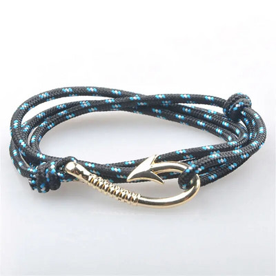 1 buc/lot Brățară de ancorare din oțel titan stil 30 frânghie de nailon Brățară și brățări colorate autentice pentru bărbați bijuterii cadou de modă 19 cm