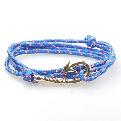 1 buc/lot Brățară de ancorare din oțel titan stil 30 frânghie de nailon Brățară și brățări colorate autentice pentru bărbați bijuterii cadou de modă 19 cm