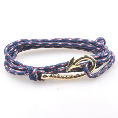 1 buc/lot Brățară de ancorare din oțel titan stil 30 frânghie de nailon Brățară și brățări colorate autentice pentru bărbați bijuterii cadou de modă 19 cm