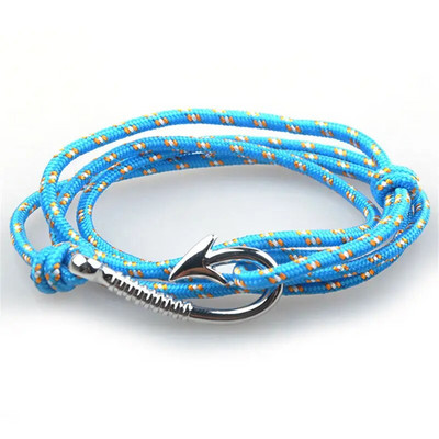 1 buc/lot Brățară de ancorare din oțel titan stil 30 frânghie de nailon Brățară și brățări colorate autentice pentru bărbați bijuterii cadou de modă 19 cm