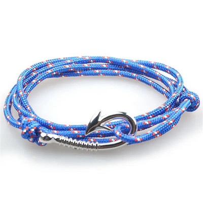 1 buc/lot Brățară de ancorare din oțel titan stil 30 frânghie de nailon Brățară și brățări colorate autentice pentru bărbați bijuterii cadou de modă 19 cm