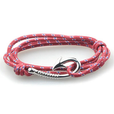 1 buc/lot Brățară de ancorare din oțel titan stil 30 frânghie de nailon Brățară și brățări colorate autentice pentru bărbați bijuterii cadou de modă 19 cm