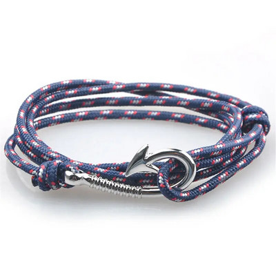 1 buc/lot Brățară de ancorare din oțel titan stil 30 frânghie de nailon Brățară și brățări colorate autentice pentru bărbați bijuterii cadou de modă 19 cm