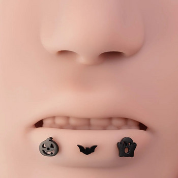 1/3 τμχ Halloween Lip Ring Piercing Labret Stud Ear cartilage Cartilage Tragus Helix Μπάρα από ανοξείδωτο ατσάλι για γυναίκες Ανδρικά κοσμήματα σώματος
