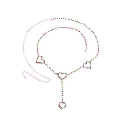 Seksikas pihakett Kahekihilised õhukesed helmed lingiga kehaketid rihma ripats Kuldne hõbedane värv suverandi bikiinid naiste kõhuehted