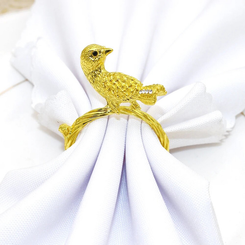 6Gb Pavasara putnu salvetes Gredzeni Songbird salvešu turētāja gredzens vasaras kāzu Lieldienu vakariņu ballītei Mājas galda noformējums HWM226