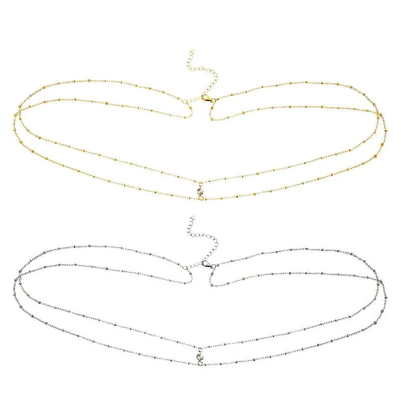 Divslāņu krelles Sieviešu viduklis Vēders Ķēde Pīrsings Rotaslietas Modes Ķermenim Moderni Rotaslietas Aksesuāri Pavasara Vasaras Dāvanas