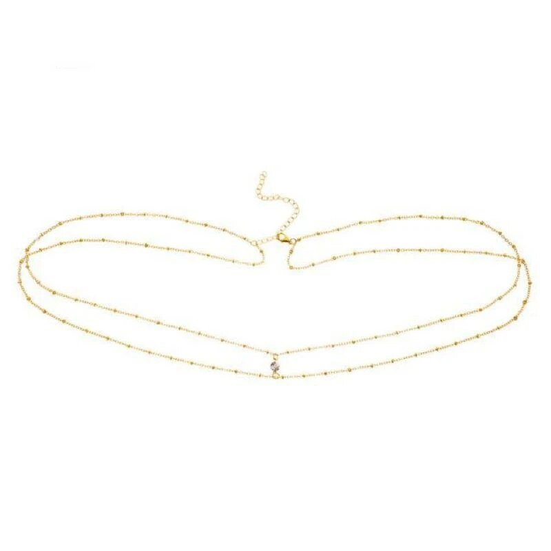 Divslāņu krelles Sieviešu viduklis Vēders Ķēde Pīrsings Rotaslietas Modes Ķermenim Moderni Rotaslietas Aksesuāri Pavasara Vasaras Dāvanas