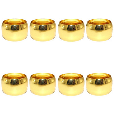 Δαχτυλίδι για χαρτοπετσέτες 8 τμχ Hollow Out Star για Διακοσμήσεις πάρτι 4ης Ιουλίου Χρυσή μεταλλική πετσέτα με πόρπη διακόσμηση γάμου HWM242