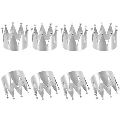 Δαχτυλίδι για χαρτοπετσέτες 8 τμχ Hollow Out Star για Διακοσμήσεις πάρτι 4ης Ιουλίου Χρυσή μεταλλική πετσέτα με πόρπη διακόσμηση γάμου HWM242