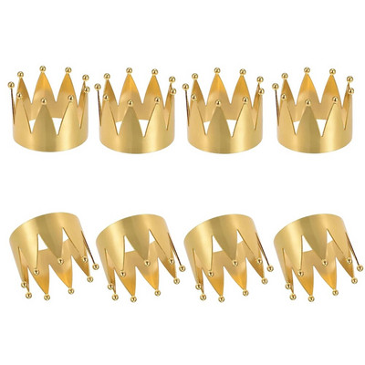 Δαχτυλίδι για χαρτοπετσέτες 8 τμχ Hollow Out Star για Διακοσμήσεις πάρτι 4ης Ιουλίου Χρυσή μεταλλική πετσέτα με πόρπη διακόσμηση γάμου HWM242