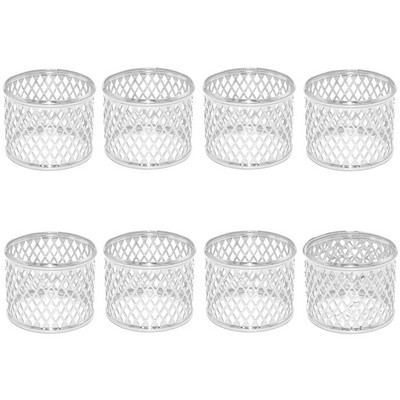 Δαχτυλίδι για χαρτοπετσέτες 8 τμχ Hollow Out Star για Διακοσμήσεις πάρτι 4ης Ιουλίου Χρυσή μεταλλική πετσέτα με πόρπη διακόσμηση γάμου HWM242