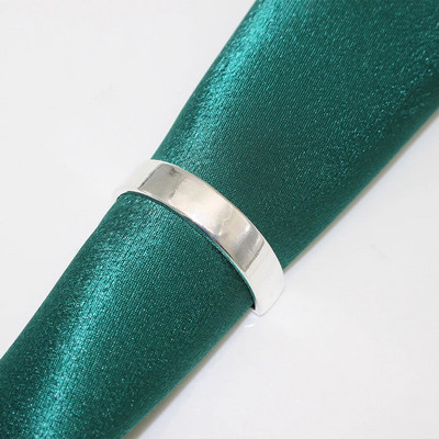 4Gb Austs salvešu gredzens vienkāršs zelta sudraba krāsas salvešu gredzenu turētājs kāzu bērnu dušas ballītei pusdienu galda dekors HWM133