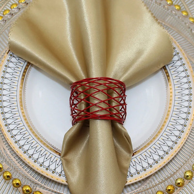 4Gb Austs salvešu gredzens vienkāršs zelta sudraba krāsas salvešu gredzenu turētājs kāzu bērnu dušas ballītei pusdienu galda dekors HWM133