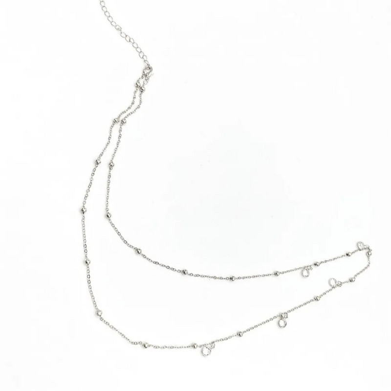 Sudrabota krāsa Seksīga kristāla stikla vēdera jostas jostasvietas ķēde sievietēm vasaras pludmales bikini festivāla aksesuāri ķermeņa ķēdes rotaslietas