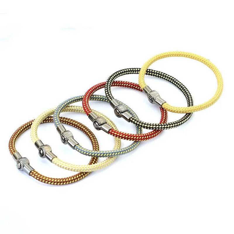 Noter Brățară la modă frânghie bărbați creativ cu cataramă neagră țesătură brățară brățară pentru bărbați Accesorii de festival Pulseira Corda Masculina