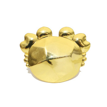 6 τεμ. δαχτυλίδια για χαρτοπετσέτα καβούρι Χρυσές θήκες για δαχτυλίδια για ναυτικό δείπνο Γαμήλιο πάρτι Διακόσμηση παραθαλάσσιου τραπεζιού HWM265