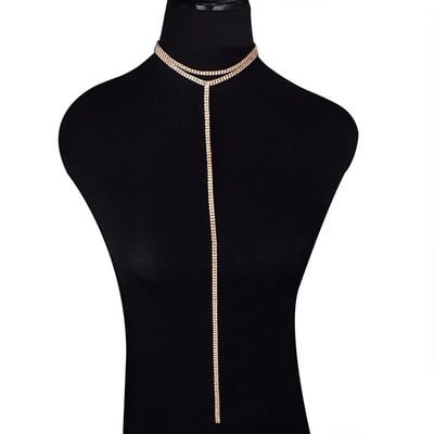 Särav kivist pika tutiga kaelakeed Kahekihilised kaelakeed naistele tüdrukutele seksikas kehakett Statement krae ehted