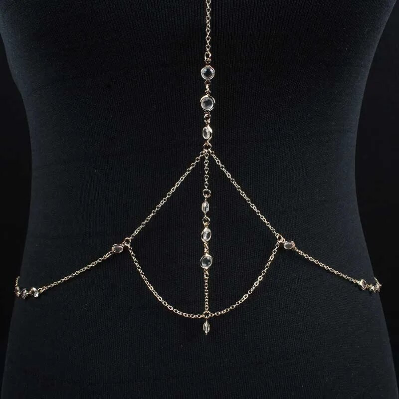 Rhinestone ķēdes kaklarotas rotaslietas sievietēm Statement Long pušķis Choker Crystal Collar Party Juvelierizstrādājumu krūštura ķēde