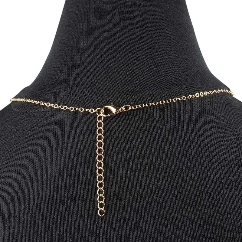 Rhinestone ķēdes kaklarotas rotaslietas sievietēm Statement Long pušķis Choker Crystal Collar Party Juvelierizstrādājumu krūštura ķēde