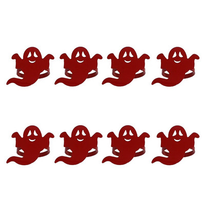 8Gb Helovīna raganu cepures salvešu gredzeni maģiska stila melna emalja raganu salvešu turētājs Helovīna tematisko ballīšu kāzu dekorēšanai