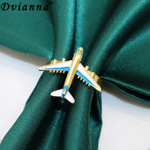 4Gb Creative Lidmašīnas salvešu gredzens Metāla kosmosa shuttle salvešu turētājs Izrotāt dzimšanas dienas ballīti zēniem un meitenēm Baby Shower Deco