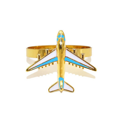 4Gb Creative Lidmašīnas salvešu gredzens Metāla kosmosa shuttle salvešu turētājs Izrotāt dzimšanas dienas ballīti zēniem un meitenēm Baby Shower Deco