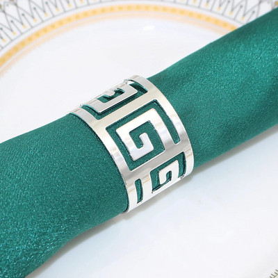 12 gab. Ieroču melni metāla salvešu turētāji dobi, apaļi salvešu gredzeni kāzu ballītei Ziemassvētku Helovīna dekorēšanai HWM35