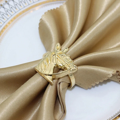 8 τμχ Αλουμίνιο δαχτυλίδια χαρτοπετσέτας κεφαλής αγελάδας βοοειδών Μεταλλική θήκη χαρτοπετσέτας με κέρατο αγελάδας ζώων για δείπνο Γάμοι Δεξιώσεις Καθημερινή χρήση