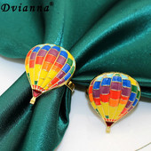 8db új érkezésű hőlégballon szalvéta gyűrű tartó karácsonyi esküvőre babazuhany születésnapi buli asztaldíszek HWC300