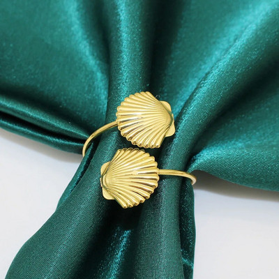 2Gb Dobi salvešu gredzeni Zelta salvešu turētājs Metāla salvešu sprādze Ziemassvētku kāzu ballītei Vakariņu galda rotājumi HWM02