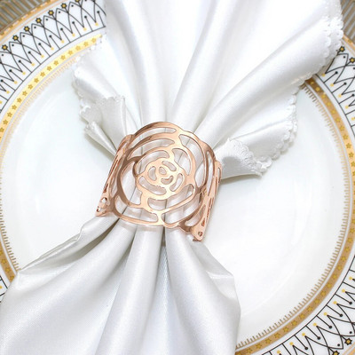 2Gb Dobi salvešu gredzeni Zelta salvešu turētājs Metāla salvešu sprādze Ziemassvētku kāzu ballītei Vakariņu galda rotājumi HWM02